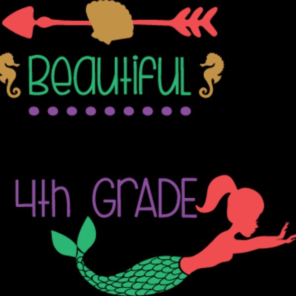 Beautiful Mermaid 4th Grade SVG Thumbnail