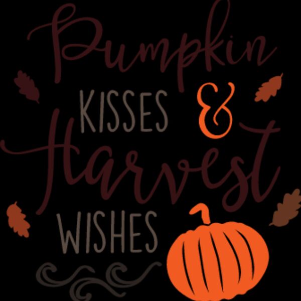 Pumpkin Kisses and Harvest Wishes SVG Thumbnail