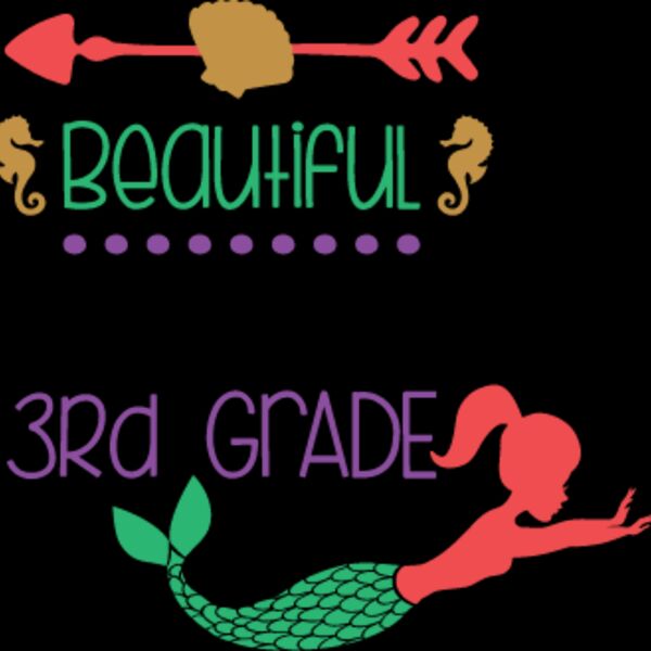 Beautiful Mermaid 3rd Grade SVG Thumbnail