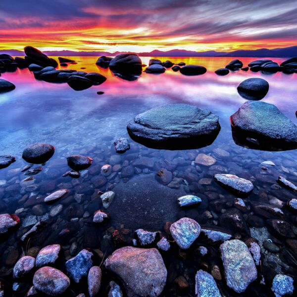 tahoe east shore autumn evening calm by sellsworth d9d3jog Thumbnail