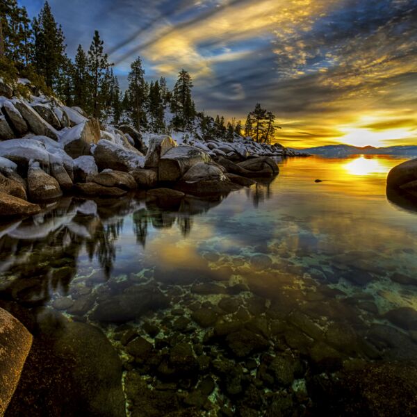 east shore tahoe evening scene by sellsworth d6xkgbc  1  Thumbnail