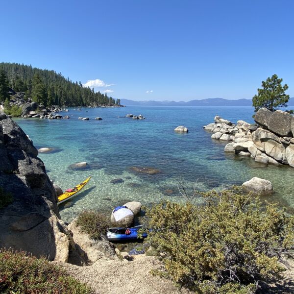 Kayaks on East Shore of Lake Tahoe 2020 01 Thumbnail